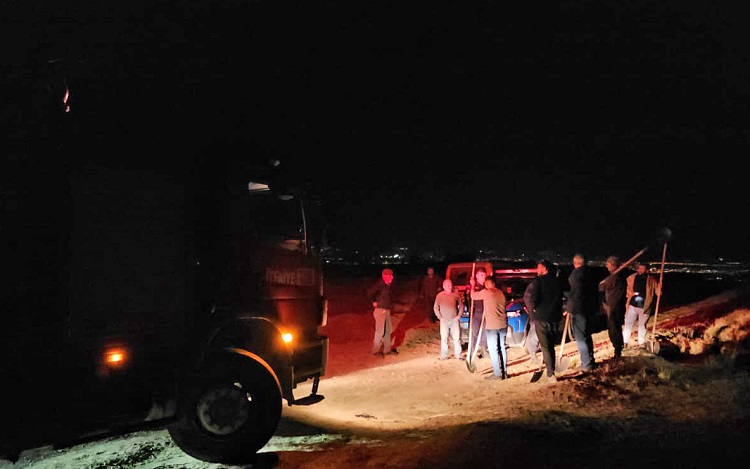 Arazide çıkan yangın söndürüldü​​​​​​​