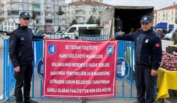 O pazarcılara iki hafta men cezası!