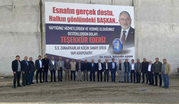Esnaftan Başkan Aşgın’a gönülden teşekkür