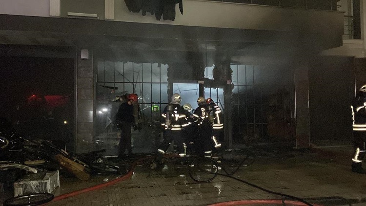 Depoda çıkan yangın korkuttu