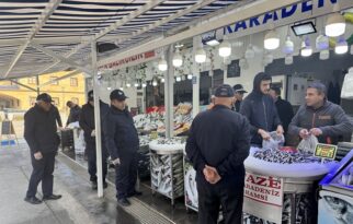 Balık tezgâhlarına zabıtalardan sıkı denetim