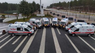 Çorum’a 8 modern ambulans geldi