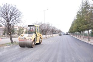 OSB’ye bin 700 ton asfalt döküldü