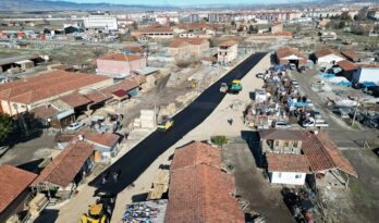 Tarım caddesinde yeni düzenleme yapıldı