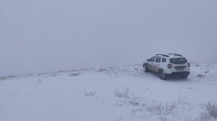 Çorum’da yılın ilk karı yağdı