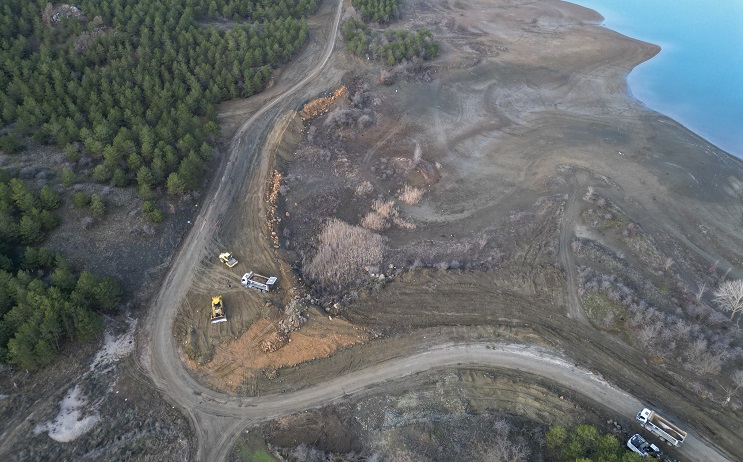 Baraj çevresinde ring hattı oluşturuluyor
