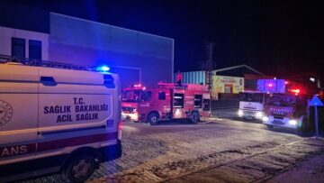 Fabrikadaki yangın büyümeden söndürüldü