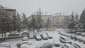 Çorum’da kar yağışı etkili oldu