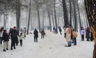 Kar festivali vatandaşların akınına uğradı
