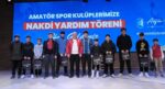 Belediye’den amatör spor kulüplerine yardım