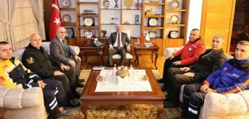 112 Çağrı merkezinden Vali’ye ziyaret