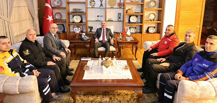 112 Çağrı merkezinden Vali’ye ziyaret