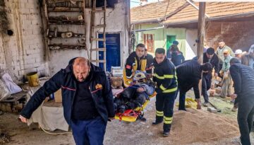 Çorum’da buğday aktarımı sırasında facia