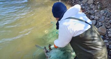 Baraj’da yasa dışı av araçları ele geçirildi