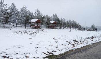 Çorum’un yüksek kesimleri beyaza büründü