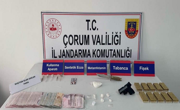Çorum’da uyuşturucu operasyonu
