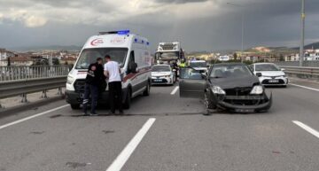 Tır ile otomobil çarpıştı: 1 yaralı