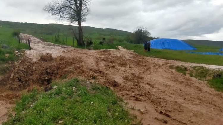 Dereler taştı tarım arazileri su altında kaldı