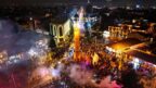 Çorum taraftarı tarihi zaferi kutladı